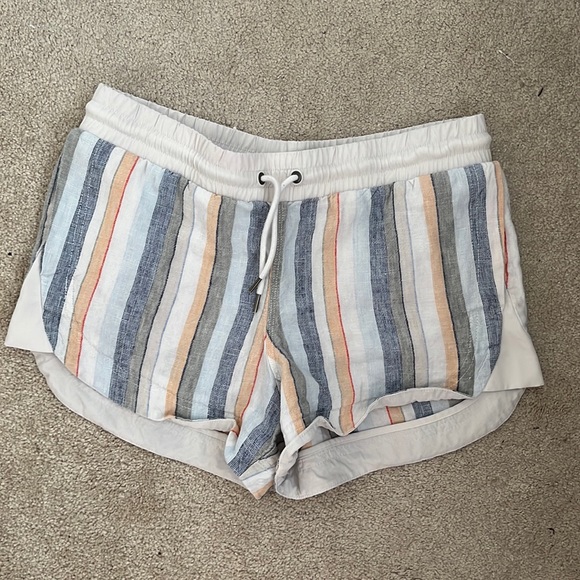 Multi-color linen shorts. Athleta. Size 8. - Picture 1 of 3